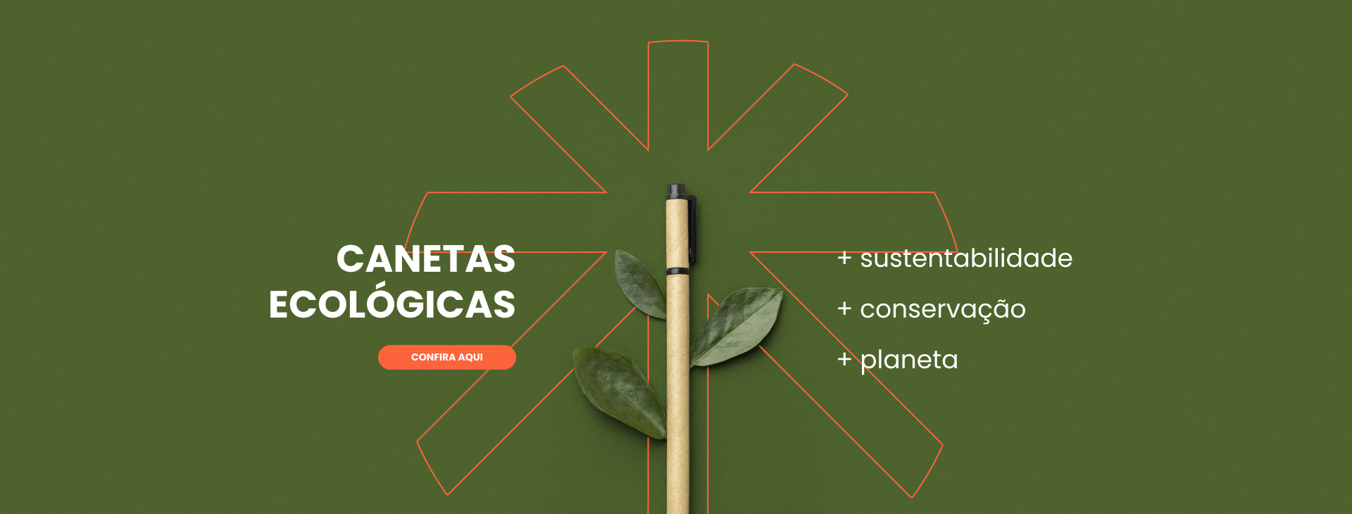 Canetas Ecológicas: mais sustentabilidade, mais conservação, mais planeta. Clique para conferir!