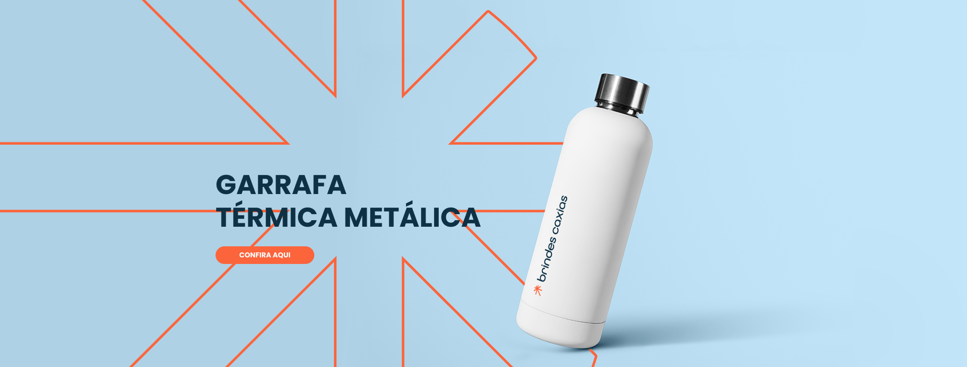 Garrafa Térmica Metálica. Clique para conferir!