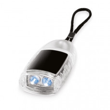 Chaveiro. ABS e PP. Com 2 LEDs. Incluso pilhas.